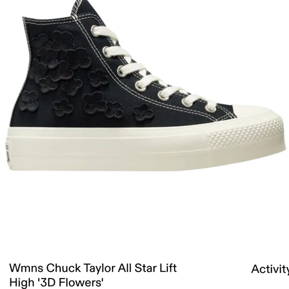 Converse CHUCK TAYLOR 3D FLORAL PLATFORM - Picture 1 of 10